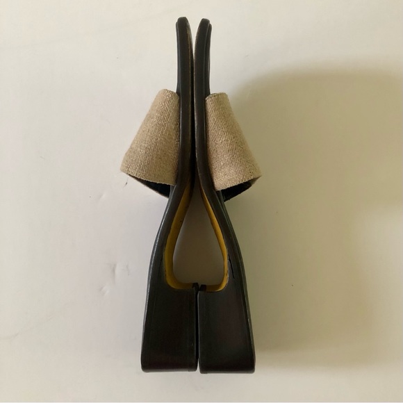 Donald J. Pliner Brown Leather Band Slide Sandals - Picture 5 of 11